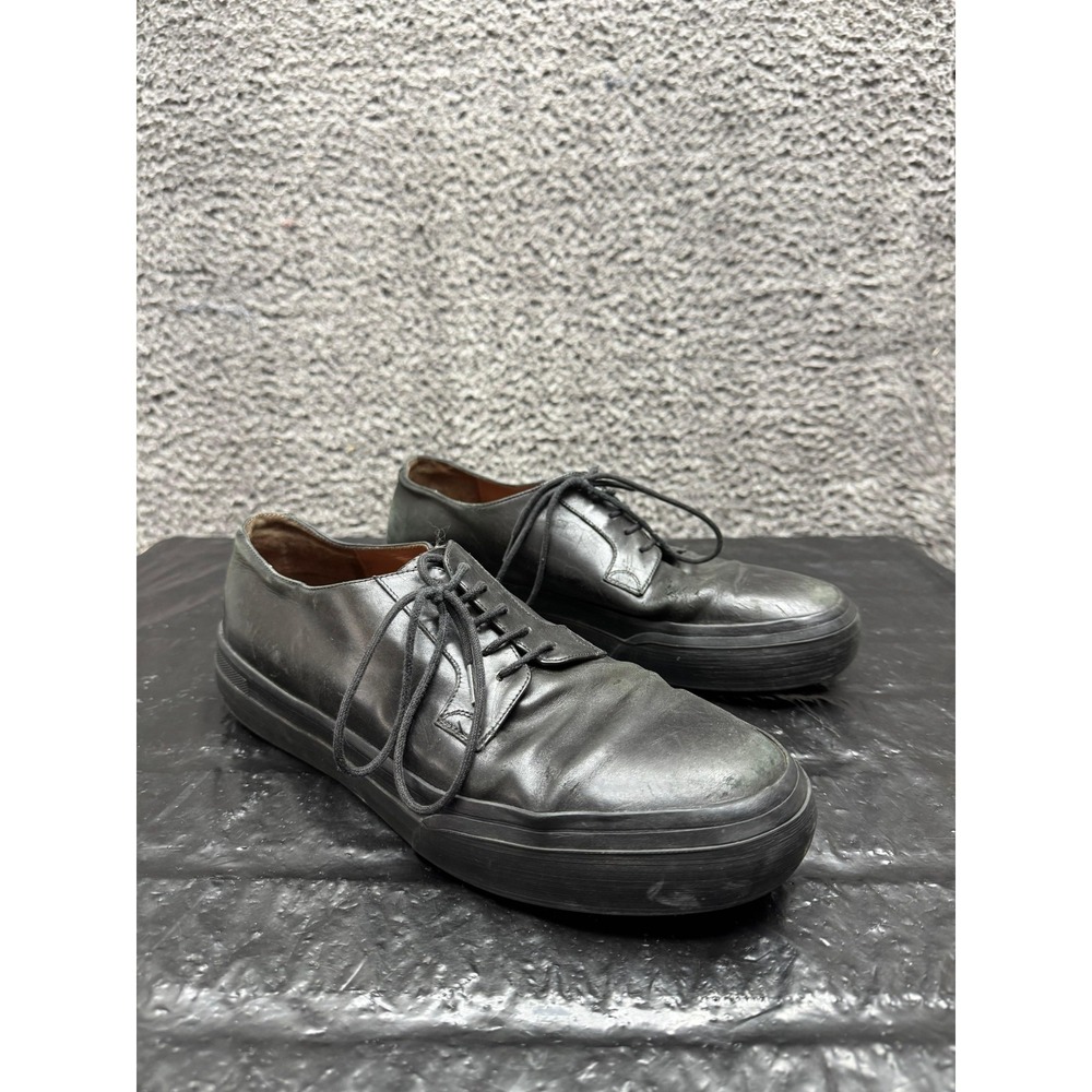 Dries Van Noten Leather Lace Up Chunky Derby Shoes Black Mens Size 41